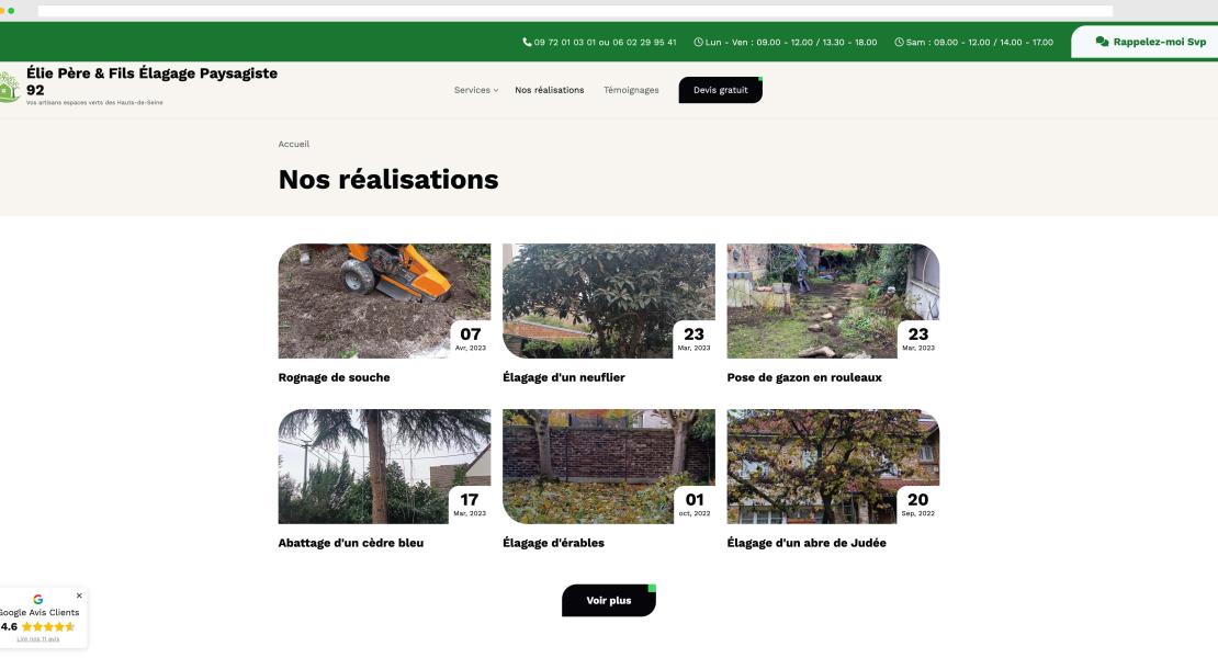 Élie Père & Fils Élagage Paysagiste 92 Desktop