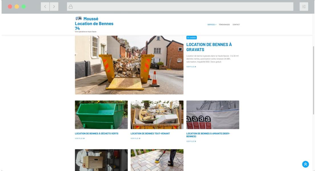 Moussé Location de Bennes 74